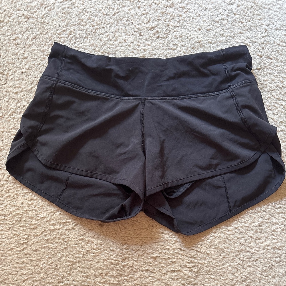 Lululemon low waisted speed up shorts